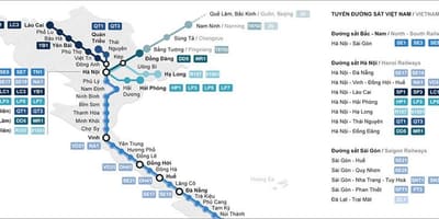 תחנת הרכבת הו צ ' י מין סיטי מפה