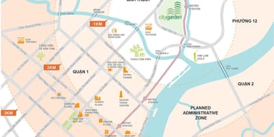 מפה של thanh binh district